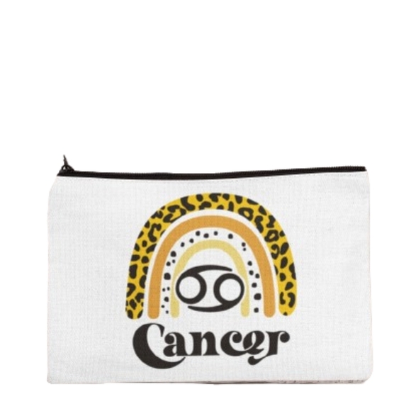 Cancer Zodiac Sign Custom Makeup Bag - Picture 1 of 1